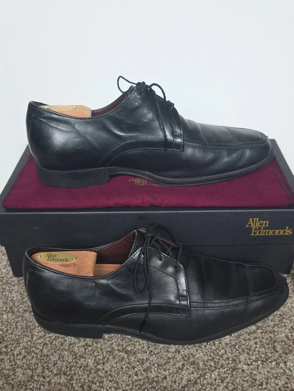 Allen Edmonds Shoes - Park Avenue Black - Size 9.5